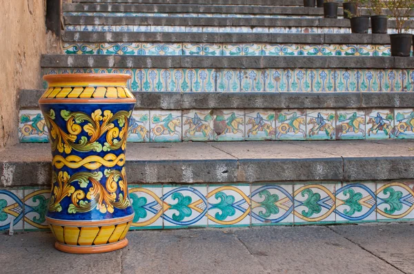 Arte da cerâmica na Sicília — Fotografia de Stock