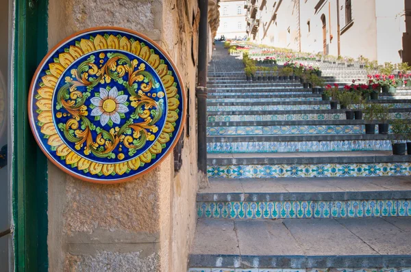 Kunst der Keramik in Sizilien — Stockfoto