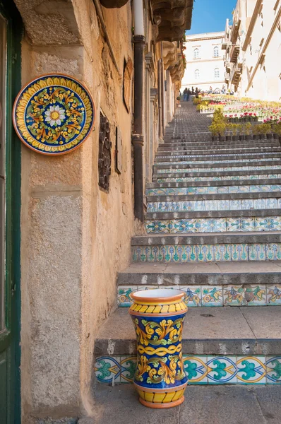 Arte de la cerámica en Sicilia — Foto de Stock