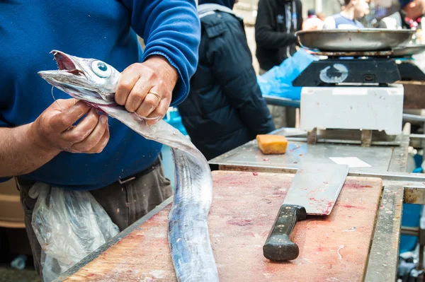 Pasar ikan Catania — Stok Foto