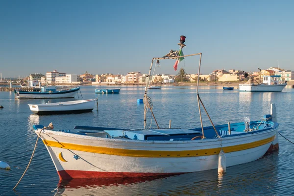 Středomořské rybářská vesnice — Stock fotografie