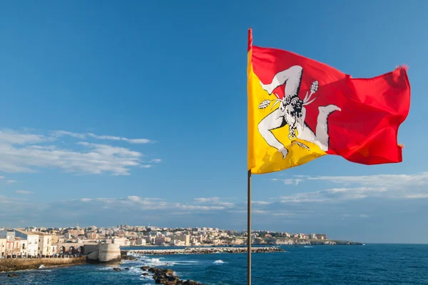シチリア島の旗 — ストック写真