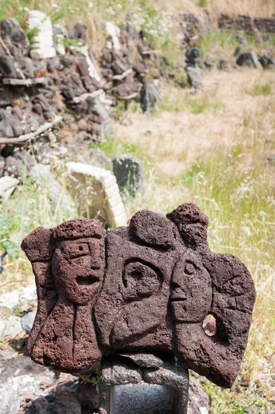 Lava stone sculptures — Stock Photo, Image
