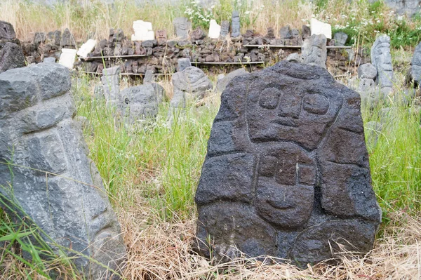 Lava stone sculptures — Stock Photo, Image