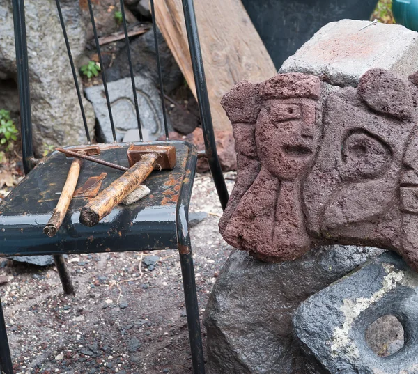 Lava stone sculptures — Stock Photo, Image