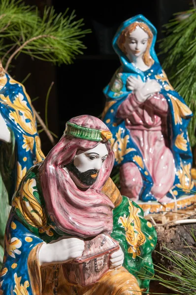 Presepe in ceramica — Foto Stock