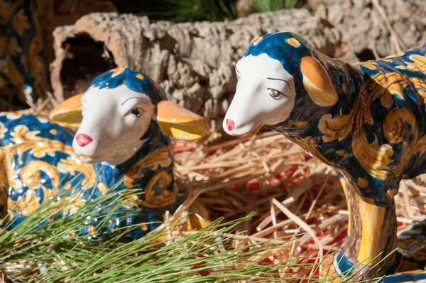 Pottery nativity scene — Stock Photo, Image