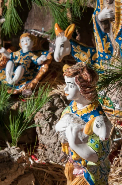 Presepe in ceramica — Foto Stock