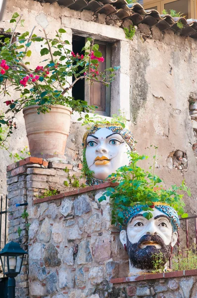 Taormina சிறப்பியல்பு மூலைகள் — ஸ்டாக் புகைப்படம்