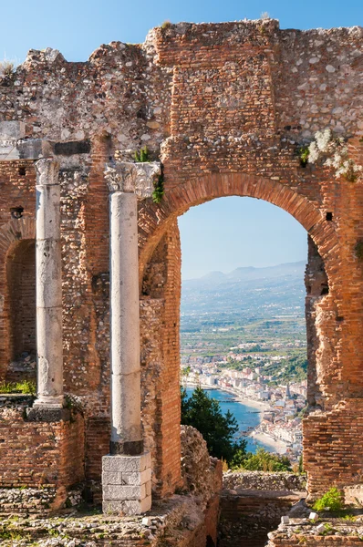 Romerska teatern i Taormina — Stockfoto