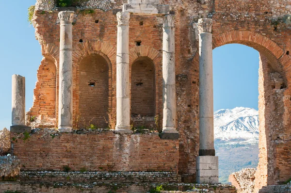 Romerska teatern i Taormina — Stockfoto