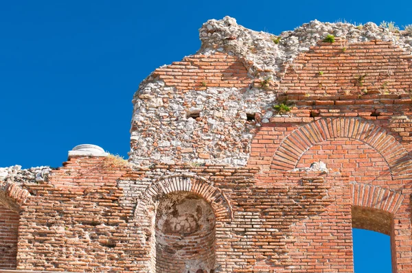 Den romerska teatern i Taormina — Stockfoto