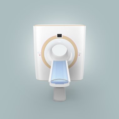 Ct (bilgisayarlı tomografi) tarayıcı önden görünümü