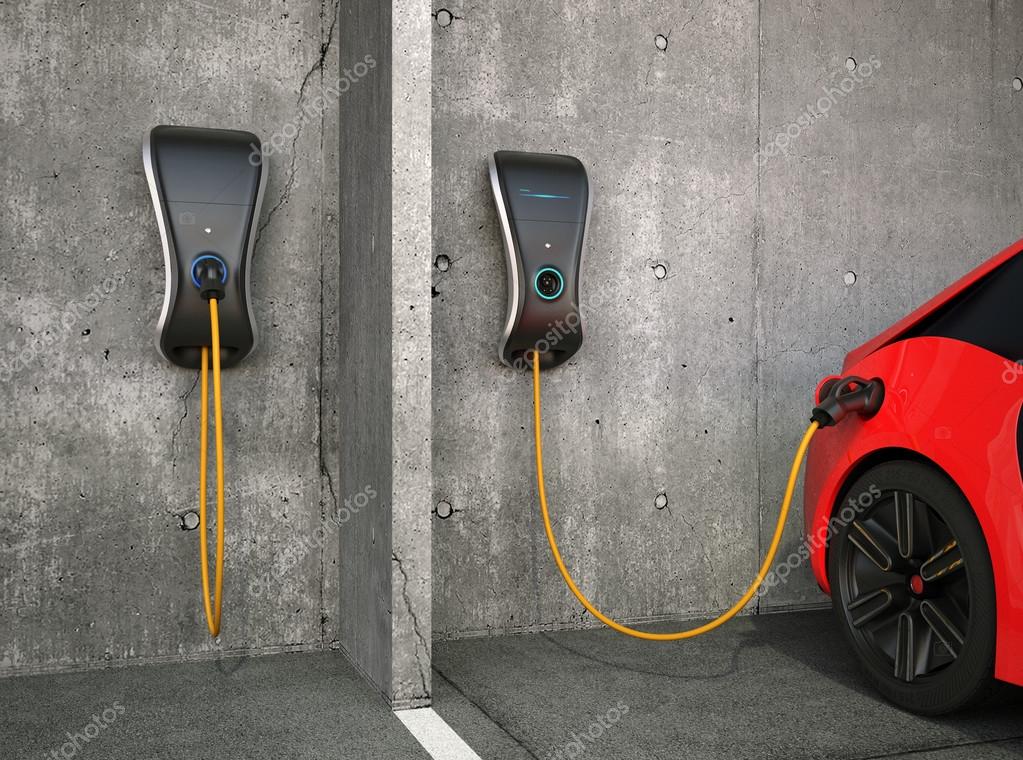 Stocks electric car charging stations outlet