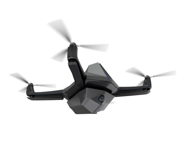 Vigilância drone isolado no fundo branco — Fotografia de Stock