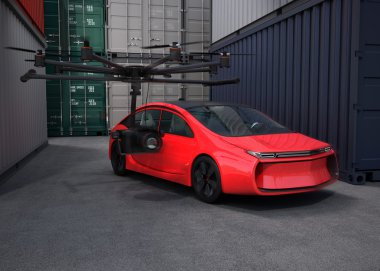 Film çekimi için kamera ile Octocopter