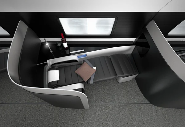 Luxuriöses Business Class Interieur — Stockfoto