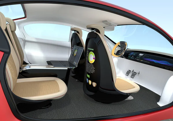 Concept d'intérieur de voiture autonome — Photo