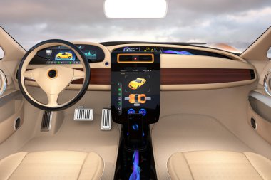 Elektrikli araç Merkezi görüntüler arabirimi kavramı