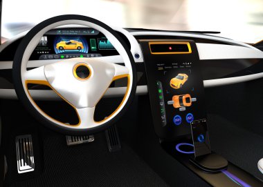 Elektrikli araç Merkezi görüntüler arabirimi kavramı