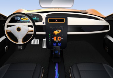 Elektrikli araç Merkezi görüntüler arabirimi kavramı