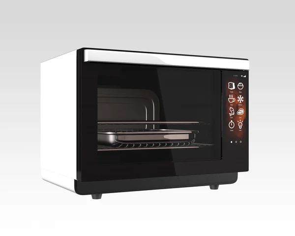 Elektrische oven met touchscreen — Stockfoto