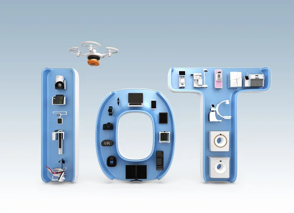 Sistema de imagem médica, equipamentos odontológicos em palavra IoT — Fotografia de Stock