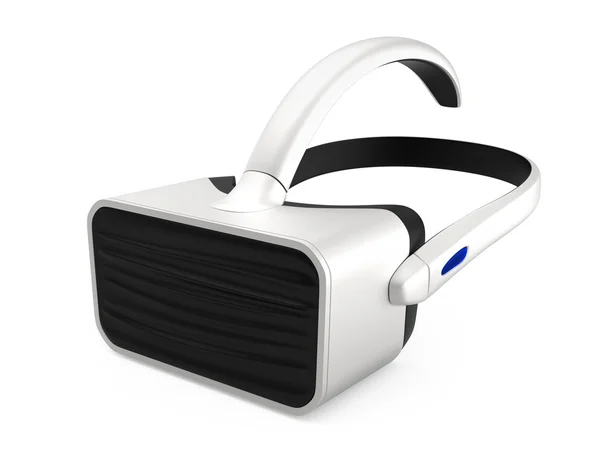 Hvidt VR headset isoleret på hvid baggrund . - Stock-foto