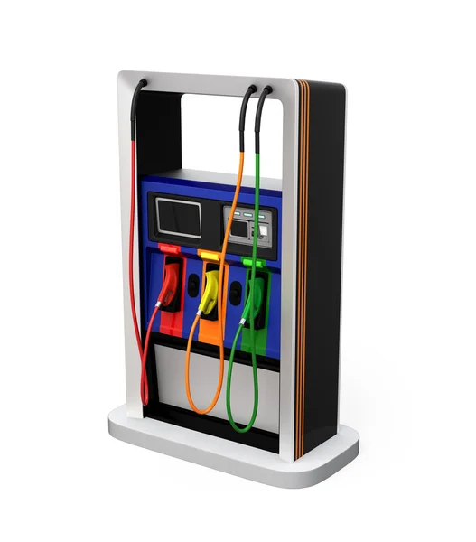 Dispensador de combustible aislado sobre fondo blanco —  Fotos de Stock