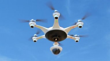 Drone çok işlevli gösterilen animasyon göstermek.