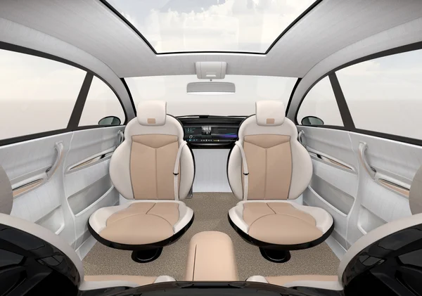 Self-driving SUV interior concept — Stock Photo, Image