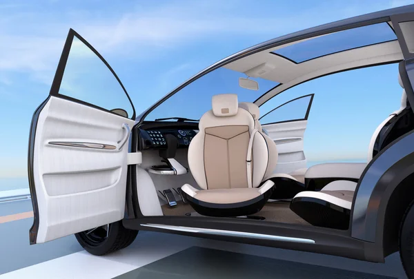 Self-driving SUV interior concept — Stock Photo, Image