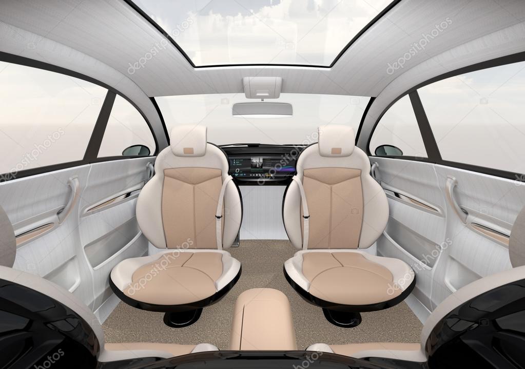 Self-driving SUV interior concept
