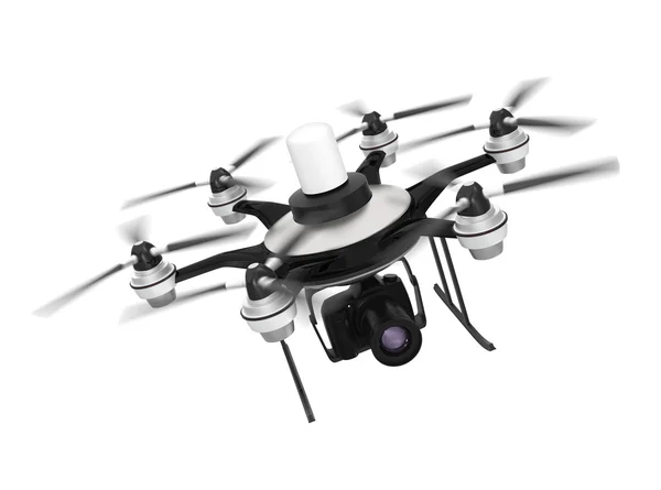 Drone mounted with DSLR for aerial photography — Stock Photo, Image