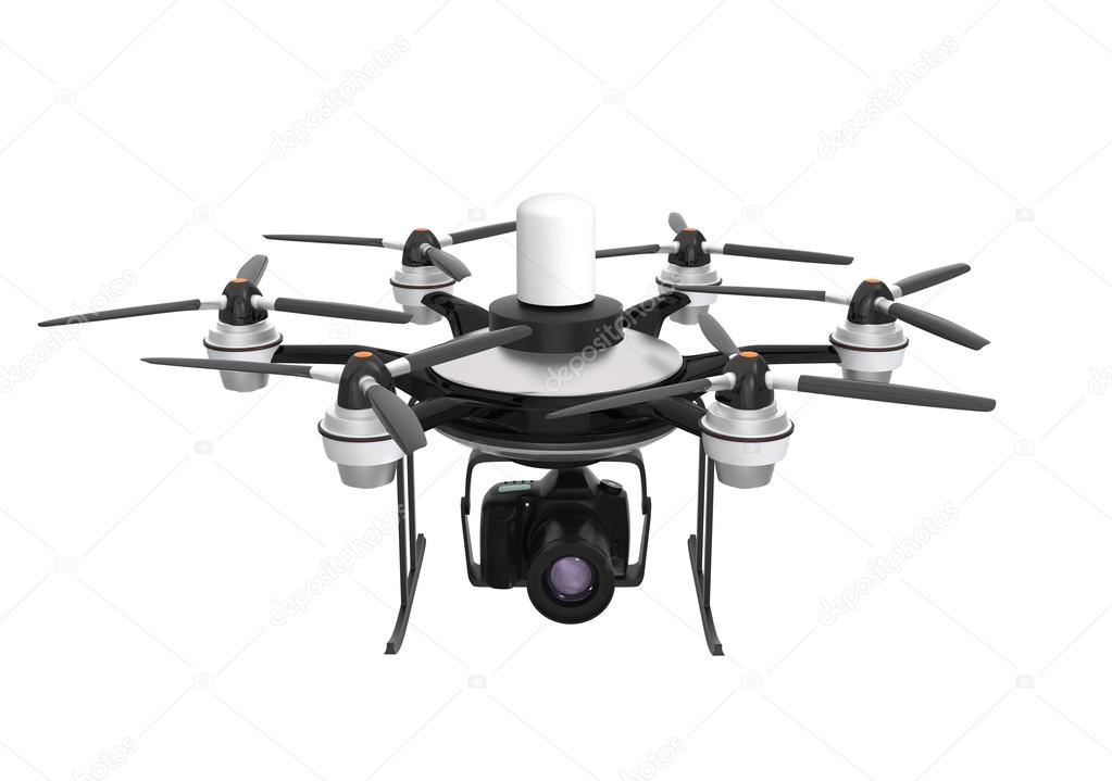 Drone mounted with DSLR for aerial photography