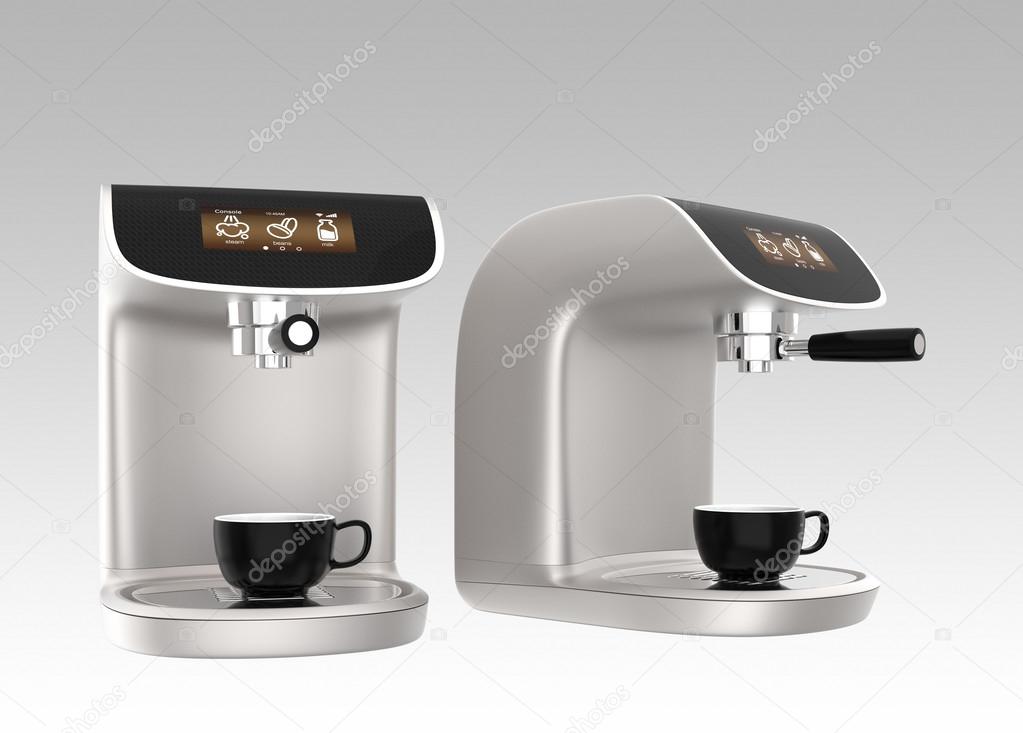 Stylish coffee machines with touch screen — Stock Photo © chesky_w