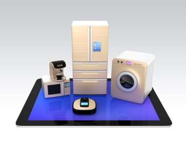 Akıllı mutfak aletleri kontrol tablet Pc tarafından