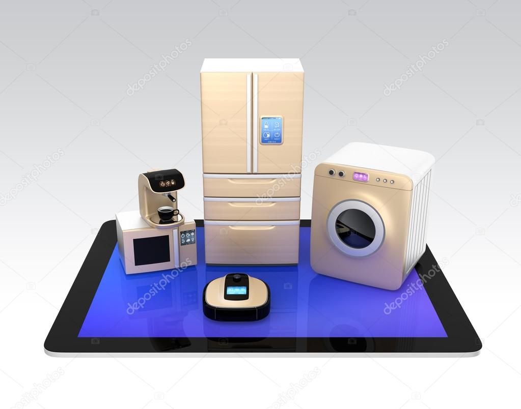 Smart kitchen appliances control by tablet PC