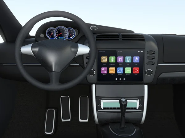 Inteligentny system multimedialny dla samochodów — Zdjęcie stockowe
