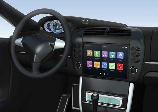 Inteligentny system multimedialny dla samochodów — Zdjęcie stockowe