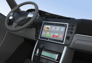 Akıllı araç konsol için gelen arama bildirimi