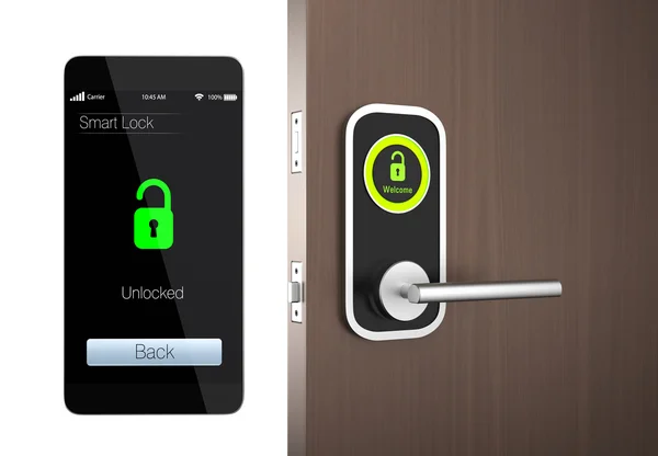 Smart Lock Konzept mit Clipping-Pfad. ursprüngliche Gestaltung — Stockfoto