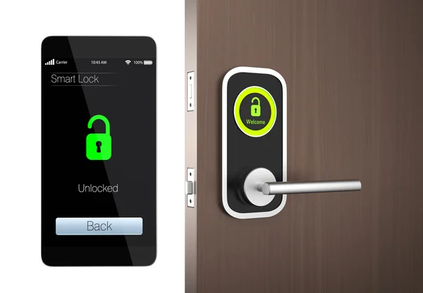 Smart lock concept with clipping path. original design — Stock Photo, Image