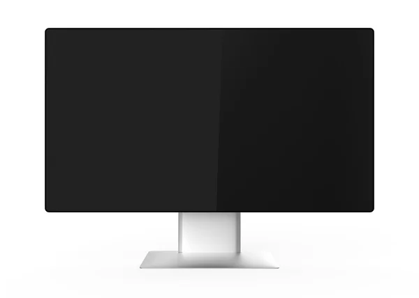 Monitor de exibição 4K UHD isolado no fundo branco — Fotografia de Stock
