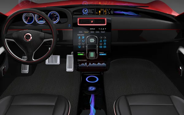 Electric car multimedia interface design concept. — Stock Photo, Image