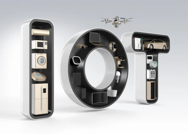Word'de çok akıllı cihaz. Internet of Things tüketici ürünleri kavram