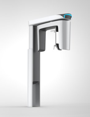 Üstünde belgili tanımlık tepe mavi ýþýklý gösterge ile şık diş Cbct