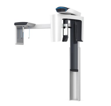 Şık diş izole Cbct beyaz arka plan