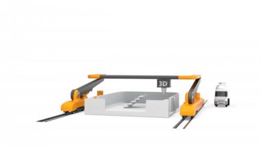 Endüstriyel 3d printerlere harcama maddeler ikamet ev modeli yazdırma.