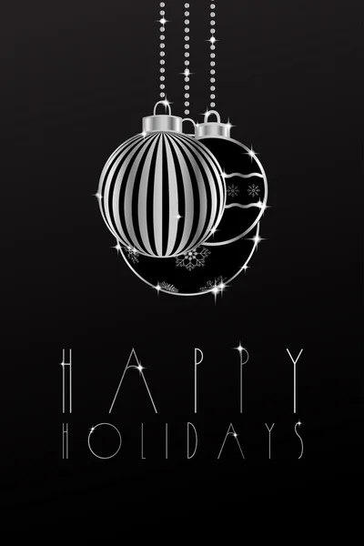 Feliz Navidad elegante tarjeta o póster para Feliz Año Nuevo y Feliz Navidad — Archivo Imágenes Vectoriales